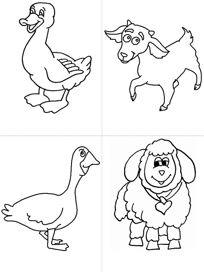650x866 Farm Animal Template