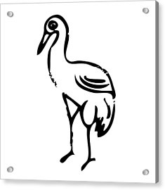 235x270 Crane Bird Drawing By Karl Addison