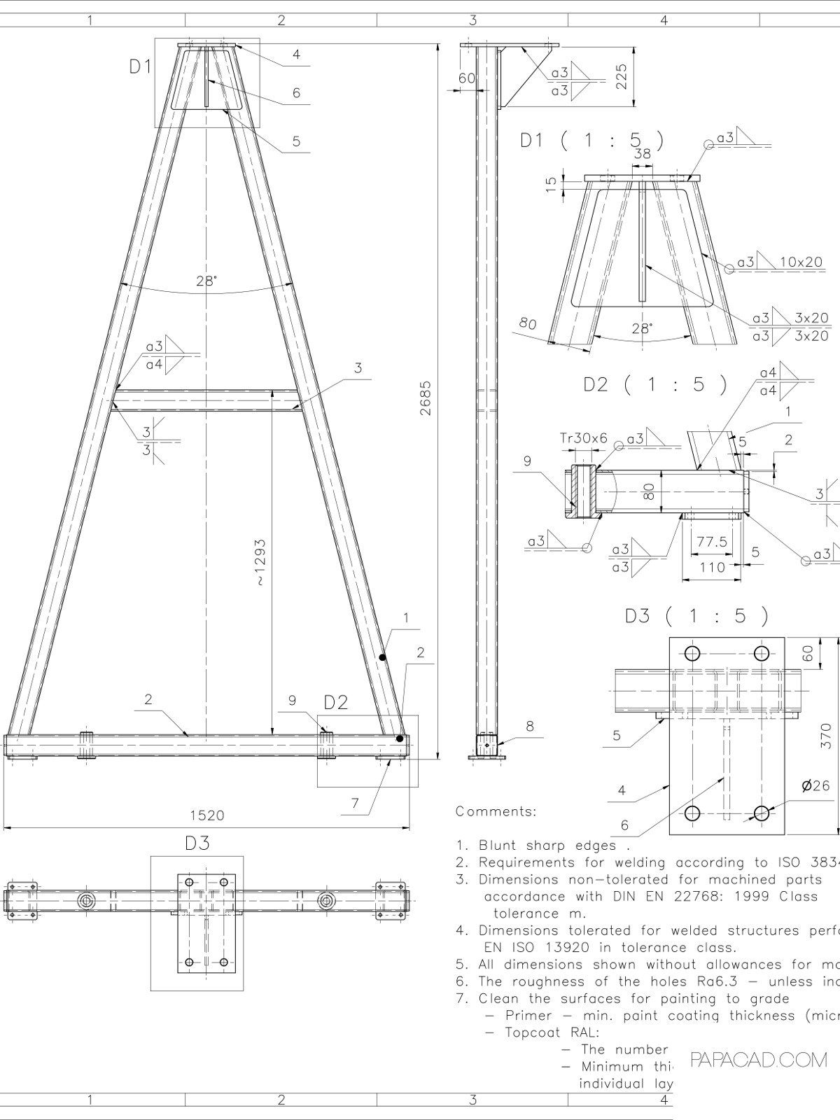 1200x1600 Gantry Crane Plans