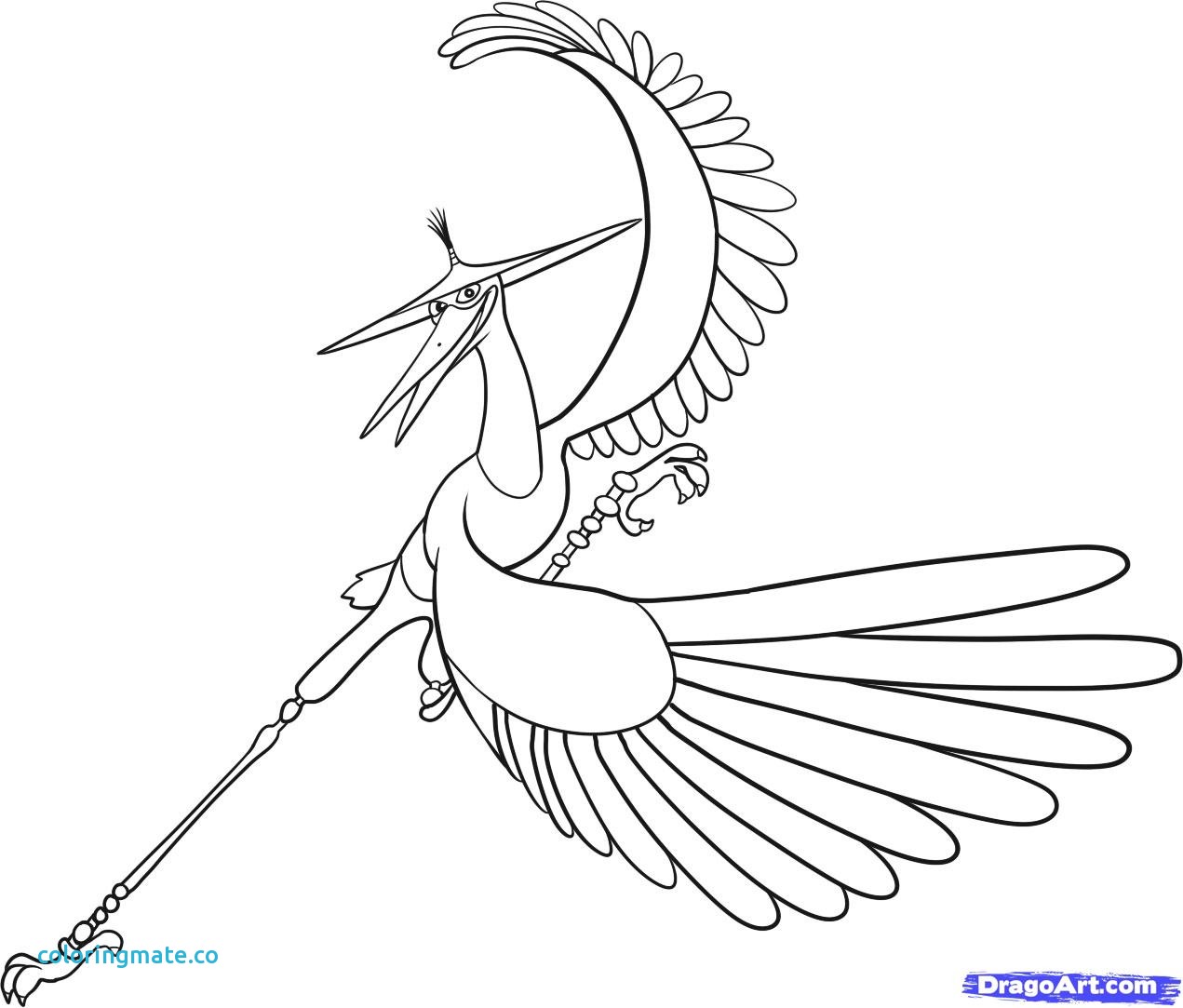 1271x1083 Kung Fu Panda Coloring Pages Lovely How To Draw Crane Master Crane