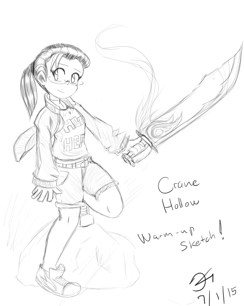 800x1000 Crane Hollow Warm Up Sketch! By Minionking