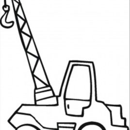 268x268 Coloring Pages Crane Truck Archives