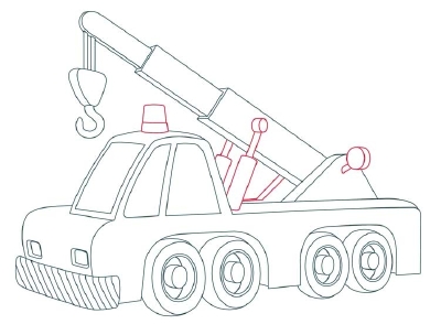 400x304 8. Draw The Crane Hydraulics
