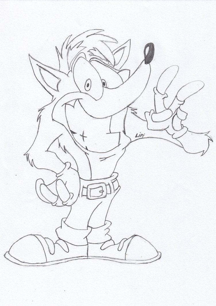 752x1062 Crash Bandicoot By Hun Ter