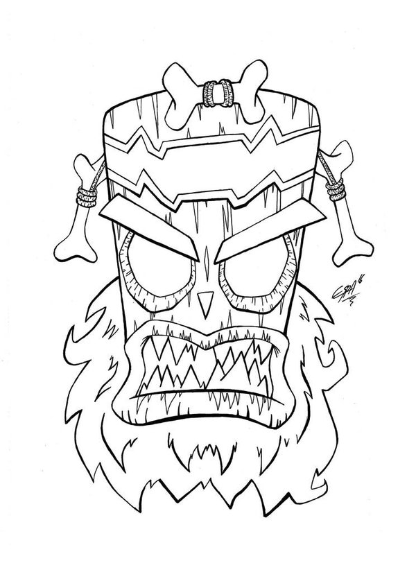 600x825 Uka Uka From Crash Bandicoot 3warped! By Carloone91