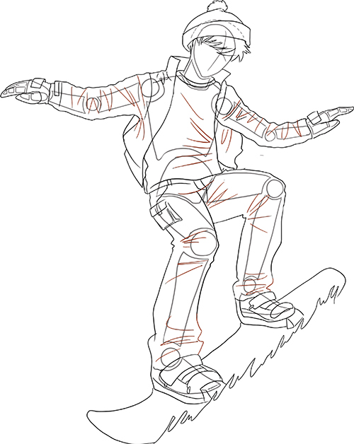 500x628 Drawing Clothes On The Figure