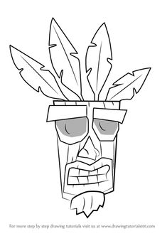 235x332 Image Result For Crash Bandicoot Drawing Paddle Drawing Inspo