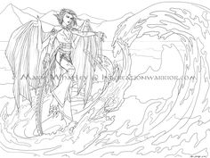 236x177 Commanding The Waves Lines By Horus Goddess Character Designs