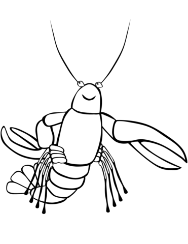 371x480 Funny Crayfish Coloring Page Free Printable Coloring Pages