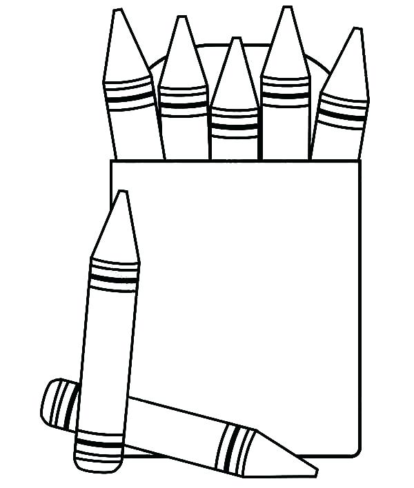 600x708 Crayons Coloring Pages Crayon Box Coloring Page View Larger