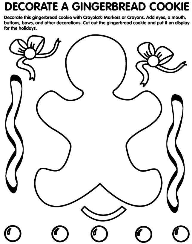 643x815 Decorate A Gingerbread Cookie Coloring Page
