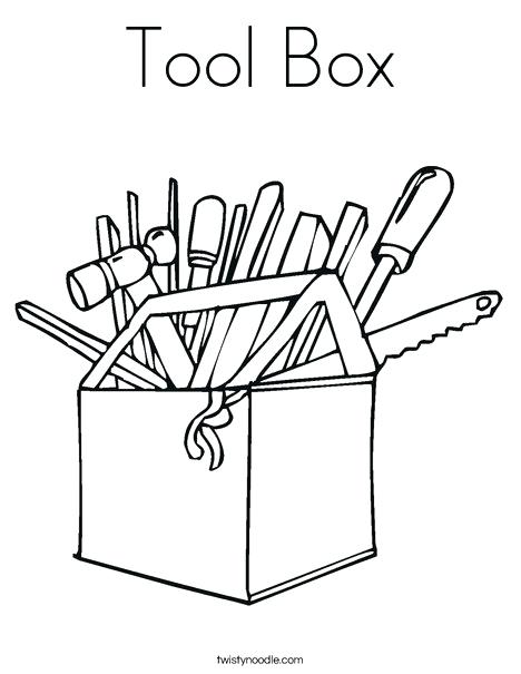 468x605 Box Coloring Page Toolbox Coloring Page Tool Box Crayon Box