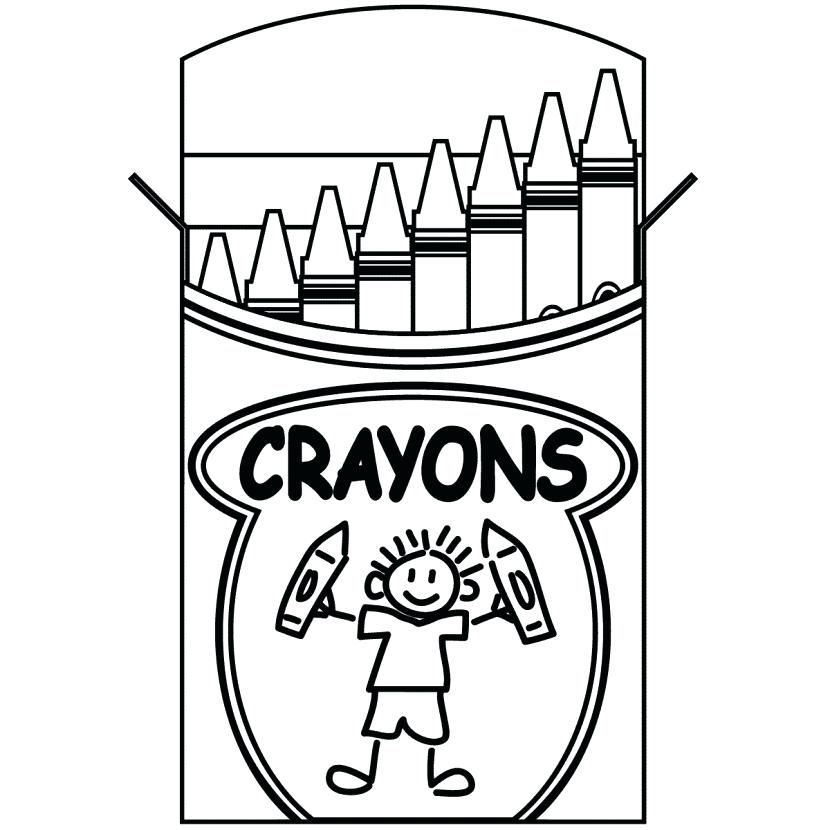 830x830 Coloring Pages Of Crayons Best Crayon Box Clip Art Coloring Pages
