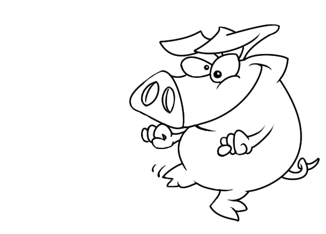 640x460 Crazy Pig By Purplepie (Cartoons Drawing)