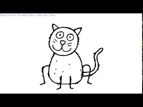 480x360 How To Draw A Crazy Cat Drawing