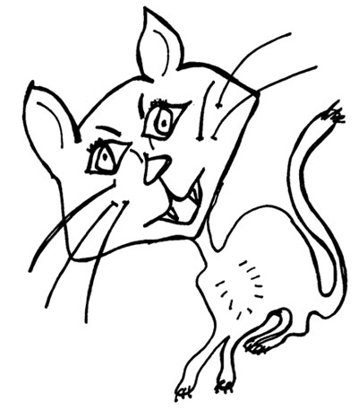 400x458 Crazy Cat Drawing Not Shallow