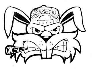 320x240 Filemonster Rabbit Graffiti How To Draw A Crazy Rabbit Graffiti