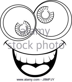 300x342 Funny Face Crazy Eyes Stock Vector Art Amp Illustration, Vector