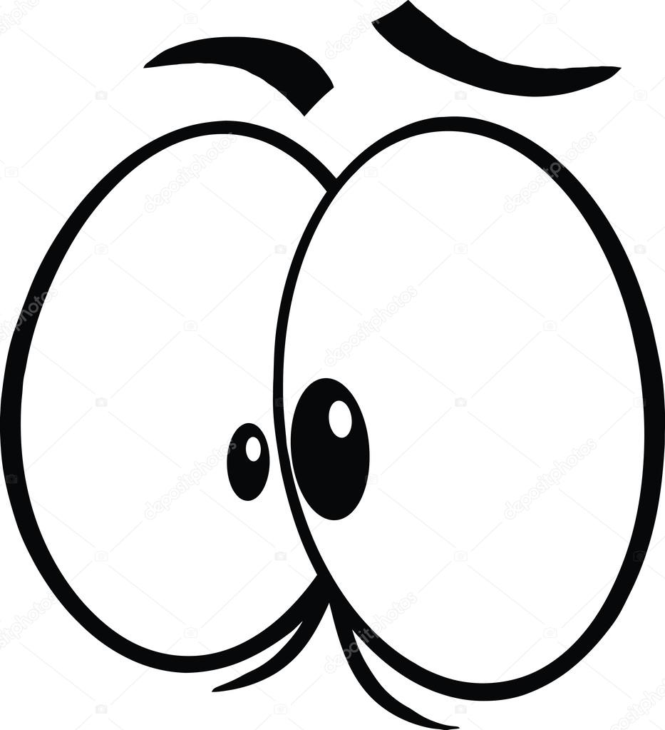 933x1023 Black And White Crazy Cartoon Eyes Stock Photo Hittoon