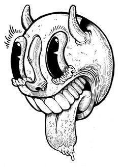 236x328 Fun Crazy Face Drawing, How Many Faces Can U See Art