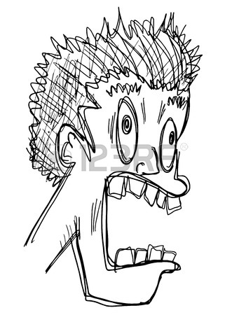 321x450 Funny Crazy Face Draw Royalty Free Cliparts, Vectors, And Stock