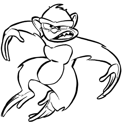400x400 Crazy Monkey By Joemcduck