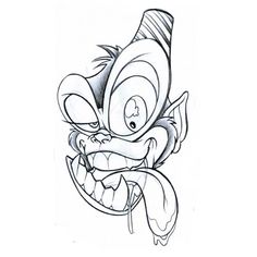 236x236 Grease Monkey Tattoo Design