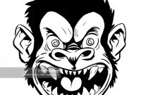 200x135 Best Free Crazy Monkey Animation Vector Image