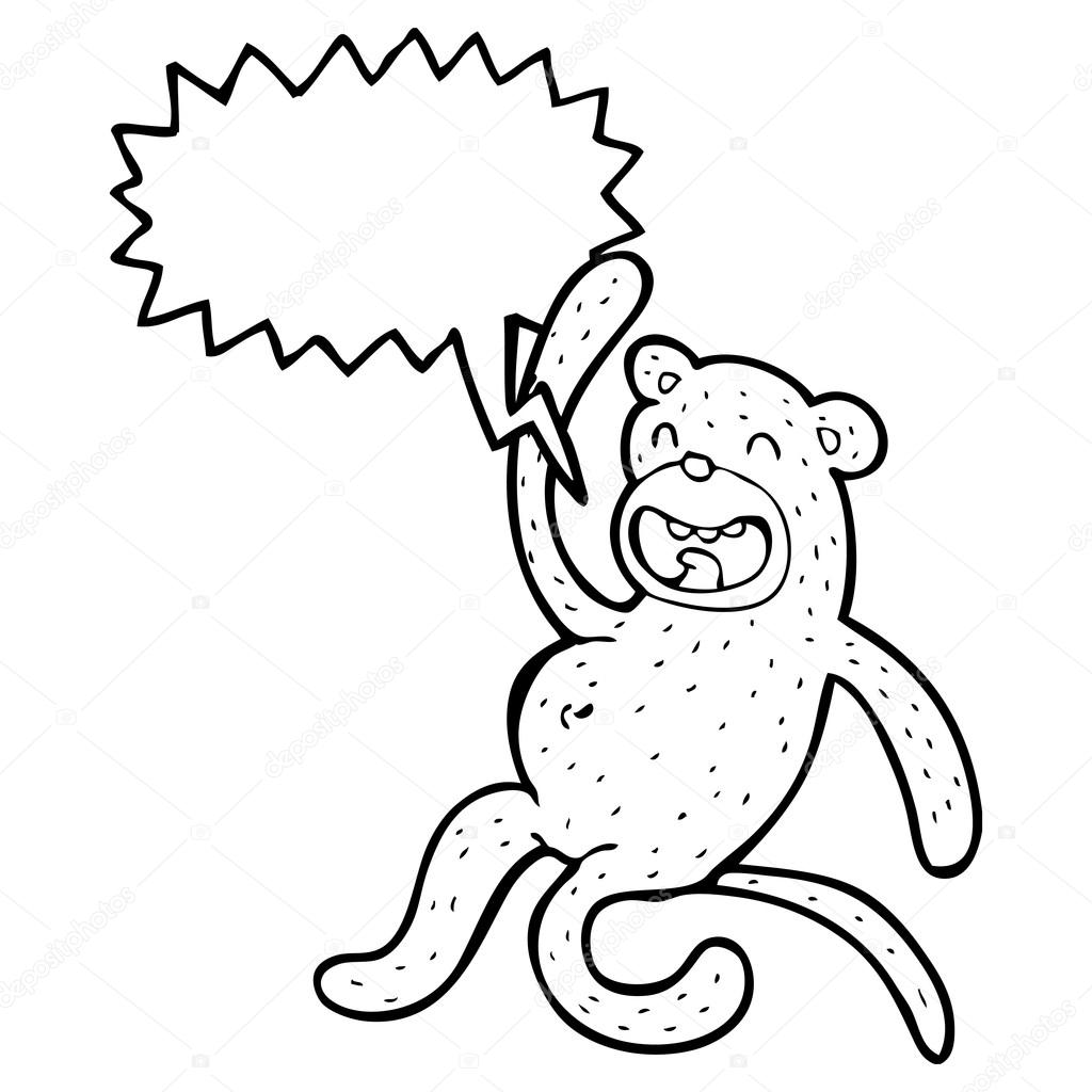 1024x1024 Crazy Monkey Stock Vector Lineartestpilot