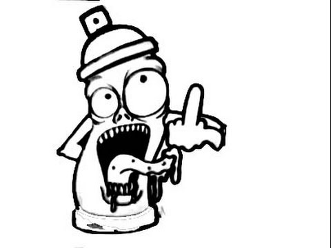 480x360 How To Draw A Spraycan (Crazy Character)