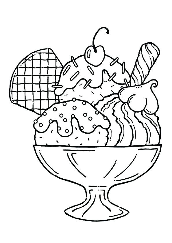 595x842 Ice Cream Free Coloring Pages And Easy Coloring Pages For Girls