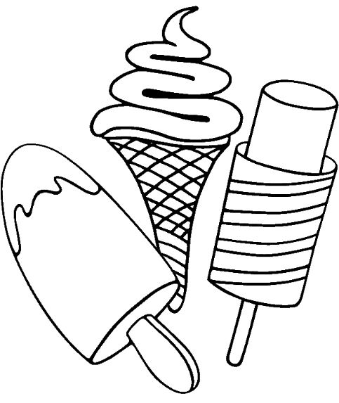 483x573 Ice Cream Cone Coloring Pages Printable Drawing Board Weekly