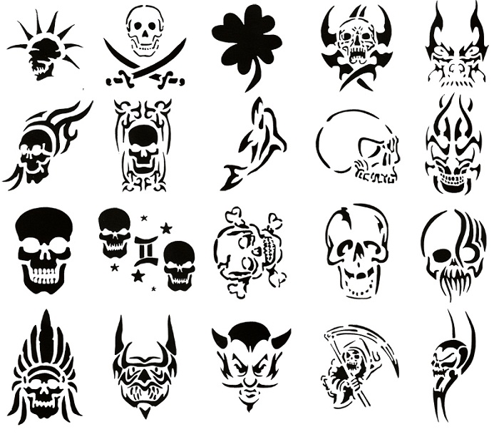 700x609 Modern Tattoo Stencils Skull Tattoo Stencil Designs ~ Cvcaz