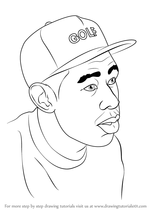 598x844 Learn How To Draw Tyler, The Creator (Celebrities) Step By Step