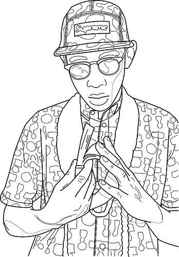 348x500 Tyler, The Creatorcontour Drawingillustratoramboo Pad6 Hours