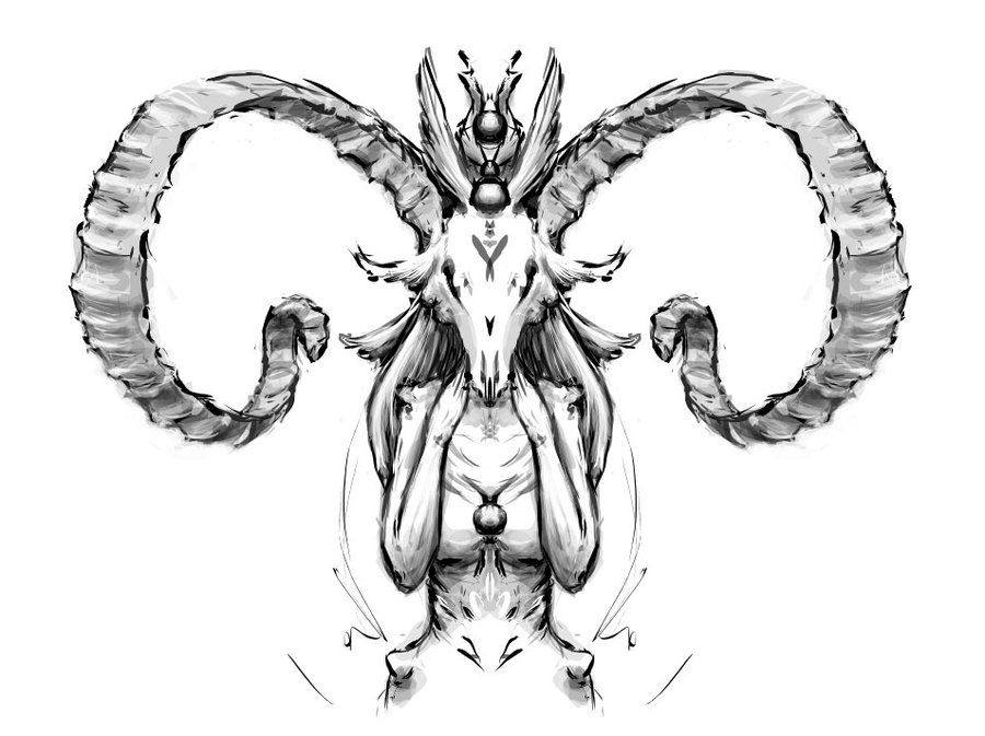 900x673 Demonic Creature By Myrmirada