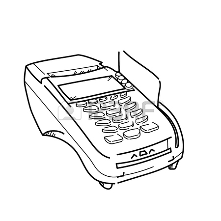 450x450 Counter Money Freehand Drawing Illustration On White Background