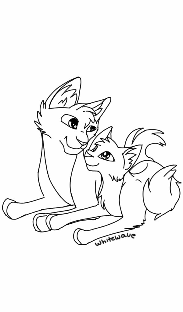 600x1024 Free Warriors Line Art By Whitewave (Me) Please Credit When You