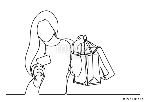 500x354 Shopping Woman With Bags And Credit Card