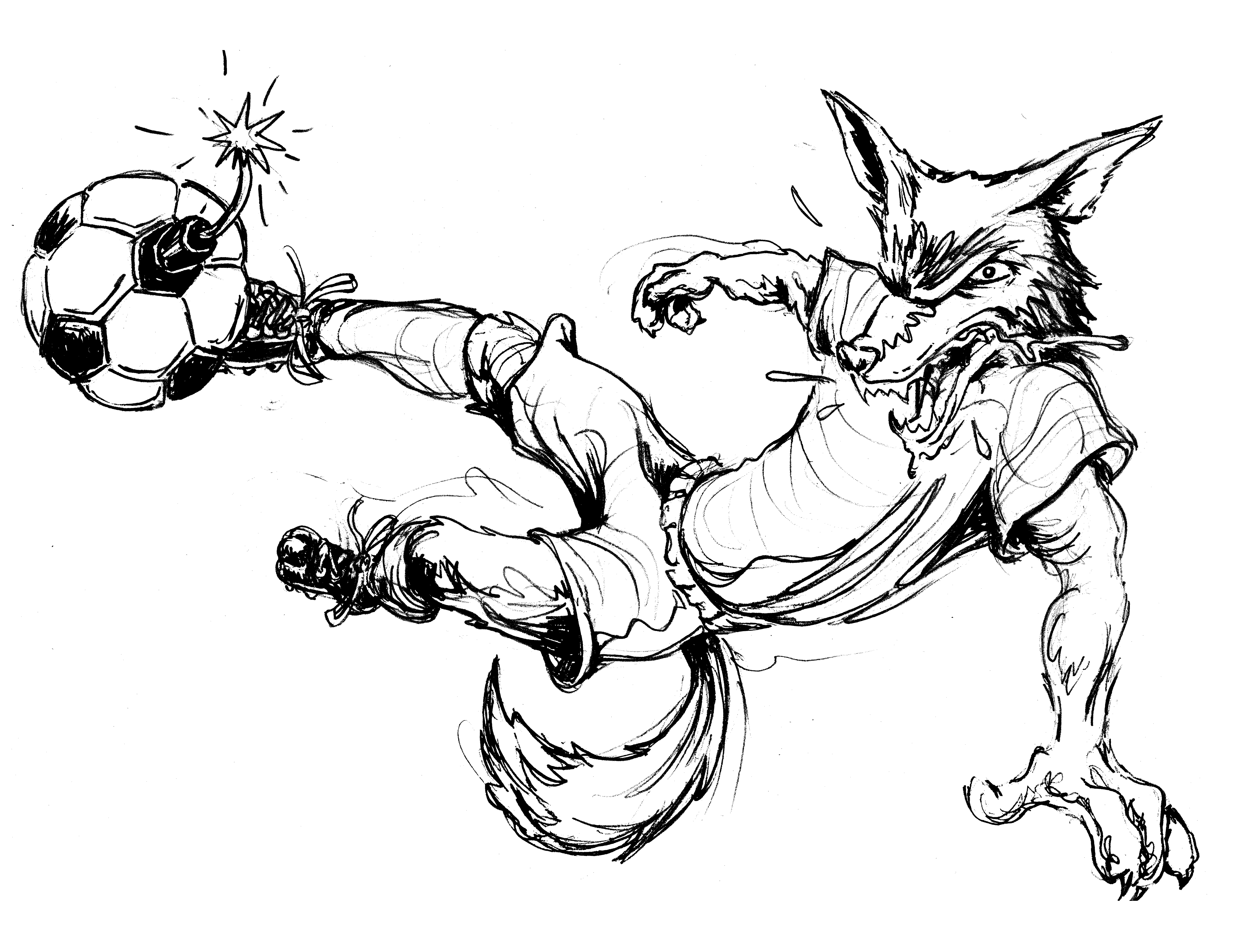 5796x4392 Cool Soccer Drawings Drawn Ball Nike Soccer