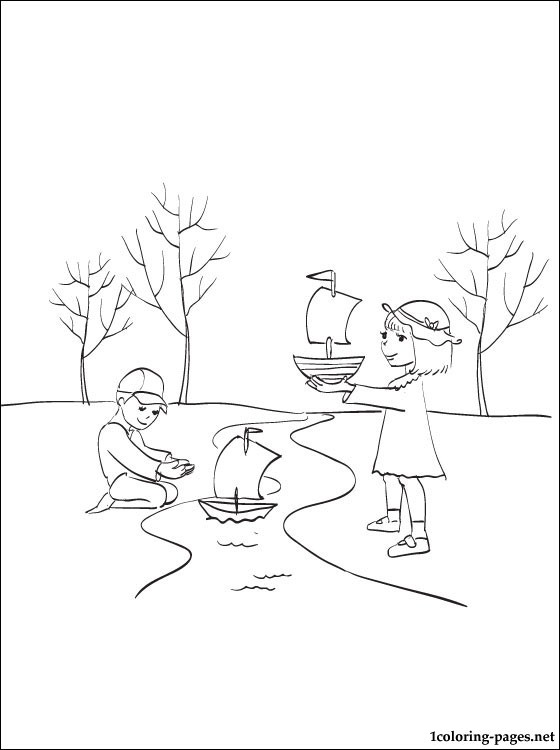 560x750 Creek Coloring Pages