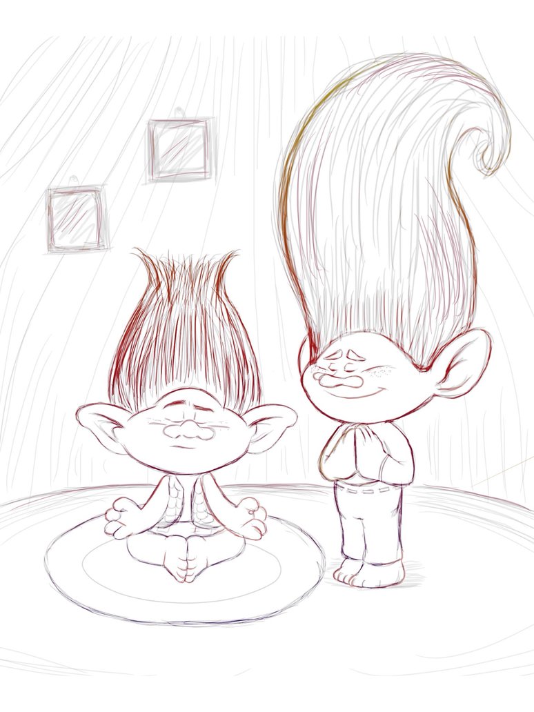 774x1032 Meditation With Creek By Freddolina