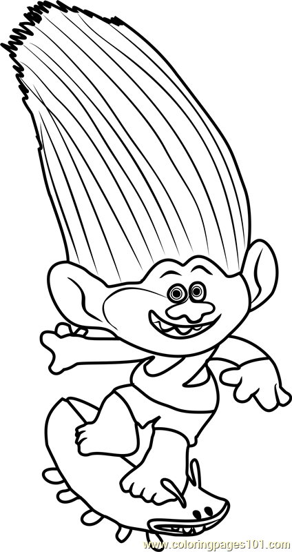 424x800 Trolls Creek Coloring Pages