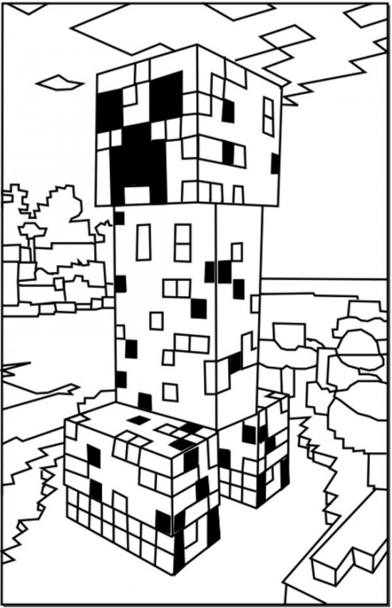 550x852 Minecraft Theme Please Print And Download The Minecraft Coloring
