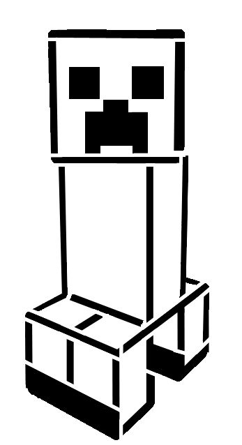 347x638 Stencil Minecraft