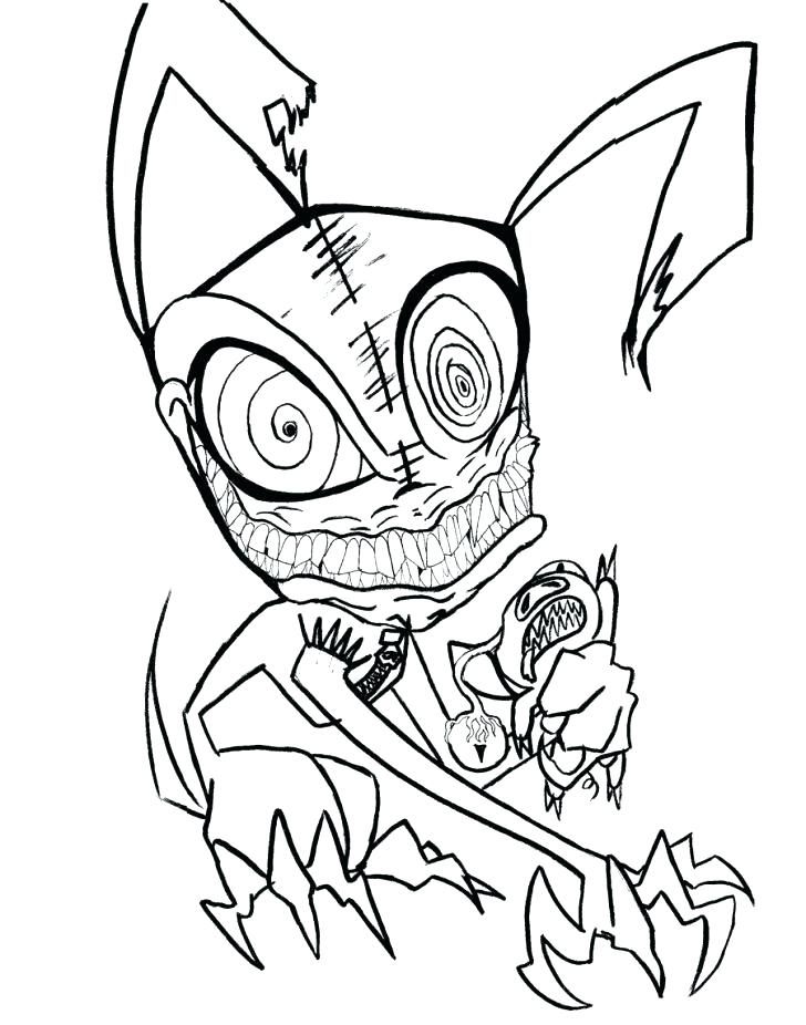 728x926 Scary Clown Coloring Page Clown Drawing Free Coloring Pages Scary