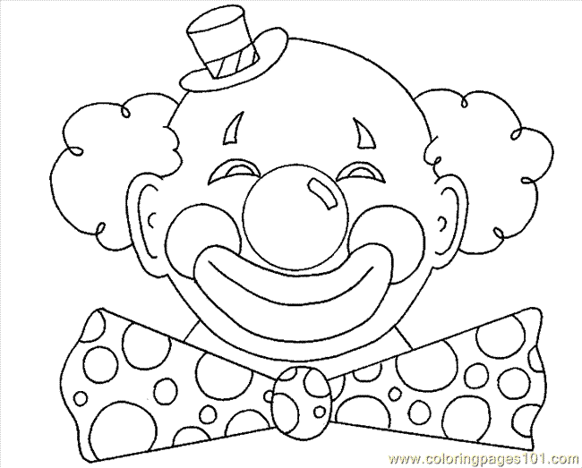 650x523 Drawn Clown Coloring Book