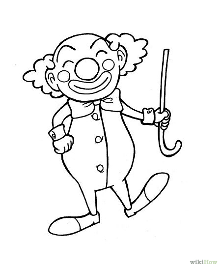 452x549 Easy Way To Draw Scary Clowns