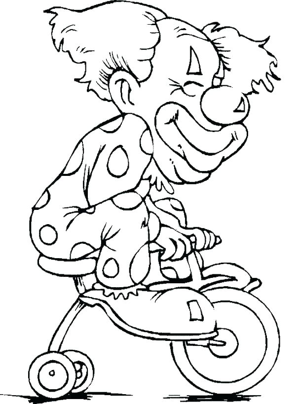 600x820 Clown Printable Coloring Pages Clown Coloring Pages Circus