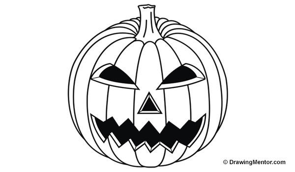 600x350 How To Draw A Pumpkin Step By Step Tutorial
